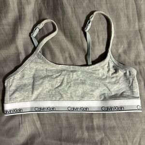 Calvin Klein Light Gray Bralette Size L (10/12)